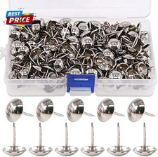 300Pcs 9/16" 14Mm Antique Upholstery Tacks Furniture Nails Pins Assortment Kit