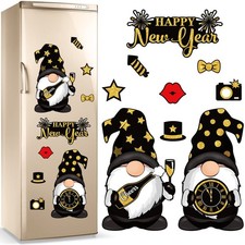 9 Pcs Happy New Year Gnomes Refrigerator Magnets Gnome Fridge Magnet Garage D...