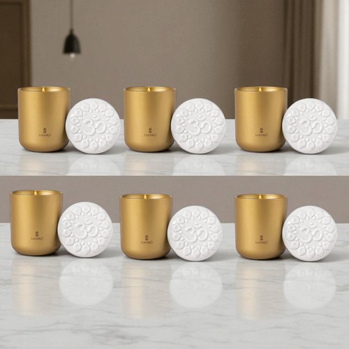 ​Set of 6 – Lladro OM Candles – Gardens of Valencia (SKU: 01040314) - Picture 1 of 5