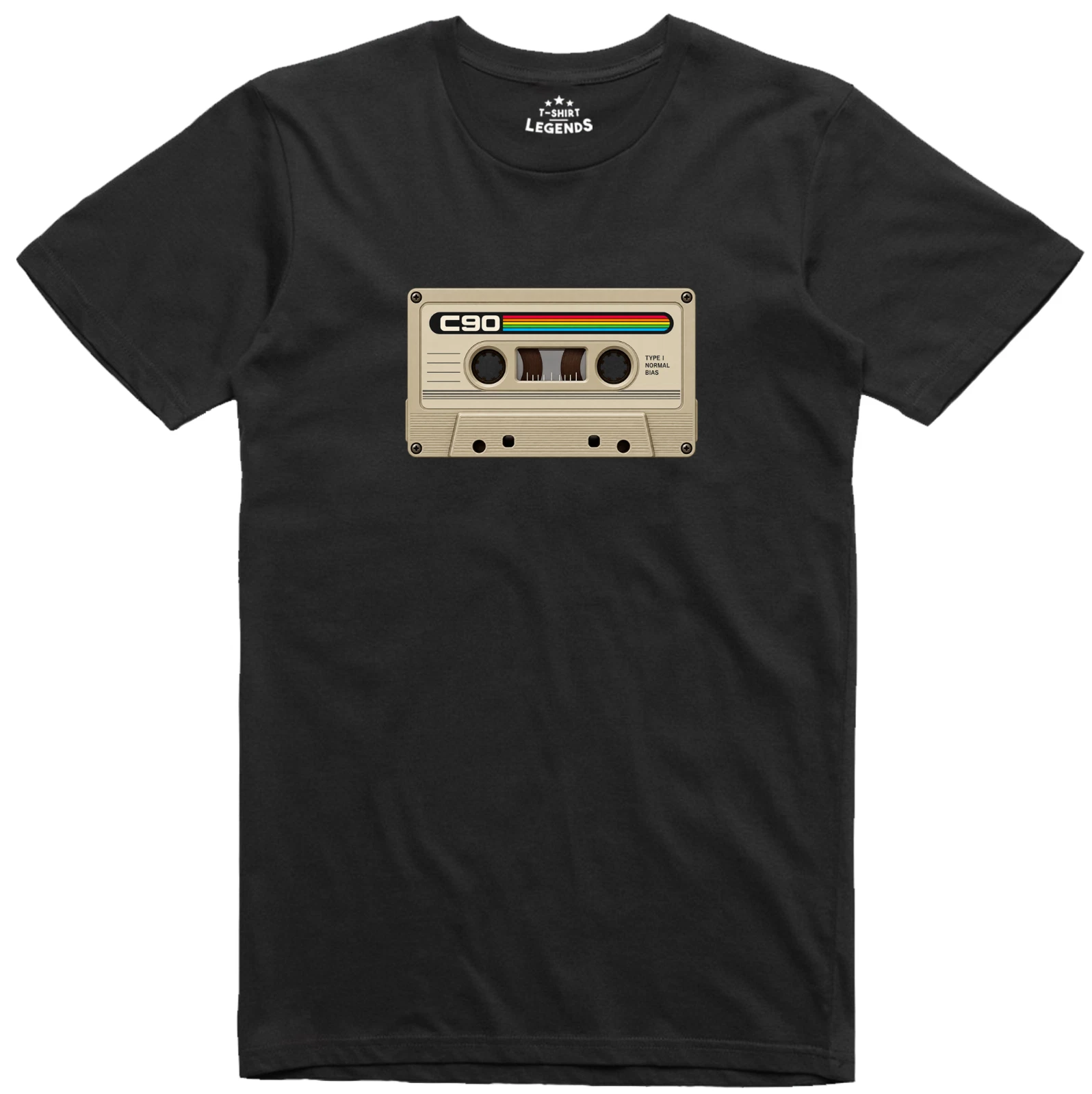 Mens T Shirt 80's C90 Cassette 8-Bit Era Games Retro Tee - Picture 1 of 2