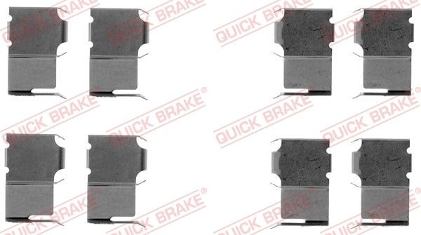 Quick Brake ZubehöRsatz, Scheibenbremsbelag Vorne FüR Ford Mazda-image