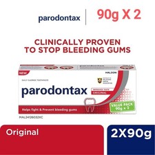 2 pcs Parodontax Original Toothpaste Plaque Removal to Help Fight, Prevent Bleed