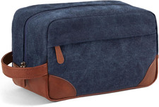 Large Travel Toiletry Bag - Hanging Toiletry Bag for Men Water Resistant Canvas