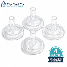 MAM Straw Cup Replacement Nipples Valves Silicone Spill Proof Baby Bottle Parts