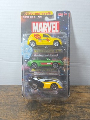 Marvel Collection 3 Diecast Cars Maisto Series 2 #5 Of 8 Wolverine Jean Grey