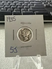 1935 P Mercury Silver Dime Circulated  5J