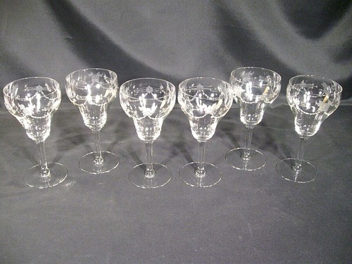 Hawkes Glass Co. Milo Water Goblets Stem 4011 Set  of 6 - Picture 3 of 12