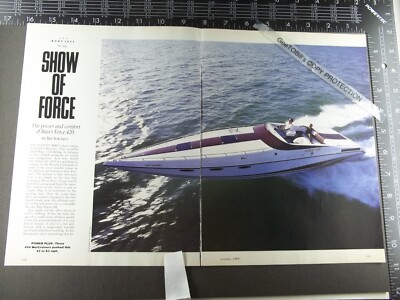 1989 7 page SPAN magazine FEATURE, with pictures on Baja's Force 420 power boat