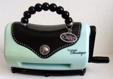 Sizzix Texture Boutique Blue Embossing Machine Purse Style Crafts MACHINE ONLY