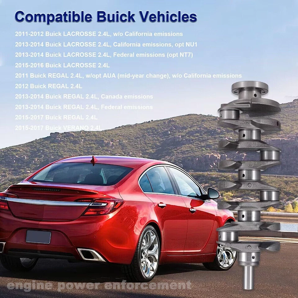 Cigüeñal para GM Chevrolet Captiva Sport GMC Buick ECOTEC 2,4 L DOHC 2011-2017 Foto 3 de 4