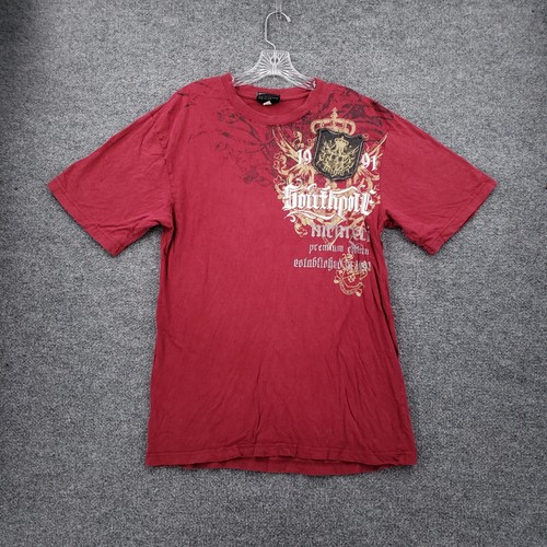 VINTAGE Southpole T Shirt Kids XL 20 Red Hip Hop Rap Skater Crew Neck Tee Y2K