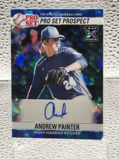 2021 Leaf Metal Pro Set Blue Cracked Ice Refractor Andrew Painter RC AUTO 13/25