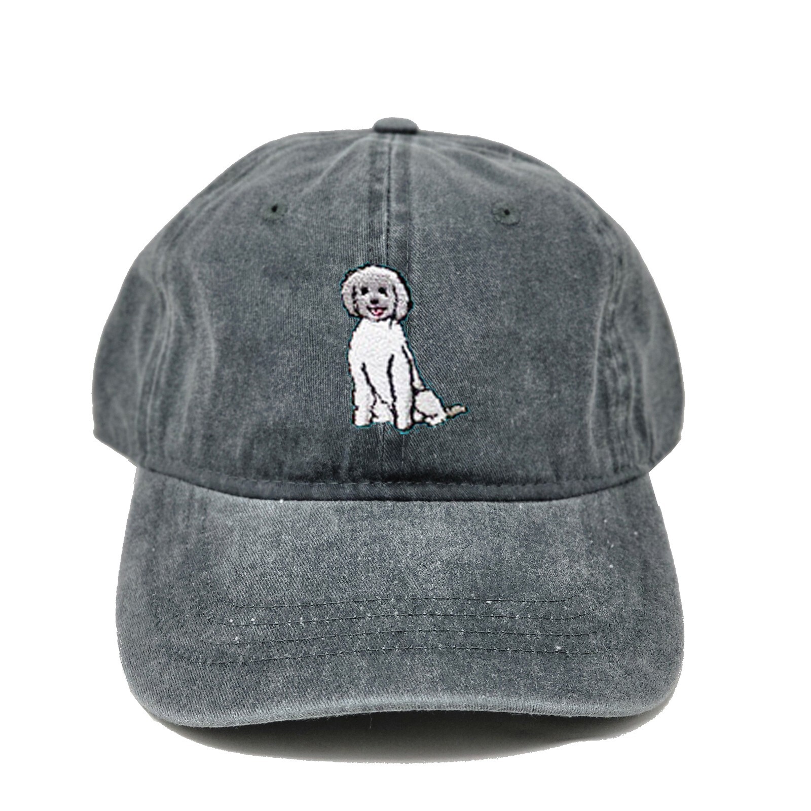 Maltipoo dog embroidered dad hat, Maltese poodle dog embroidered ball cap