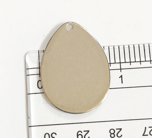 10 pcs of stainless steel teardrop pendant, stamping blank pendant - Bild 2 von 5