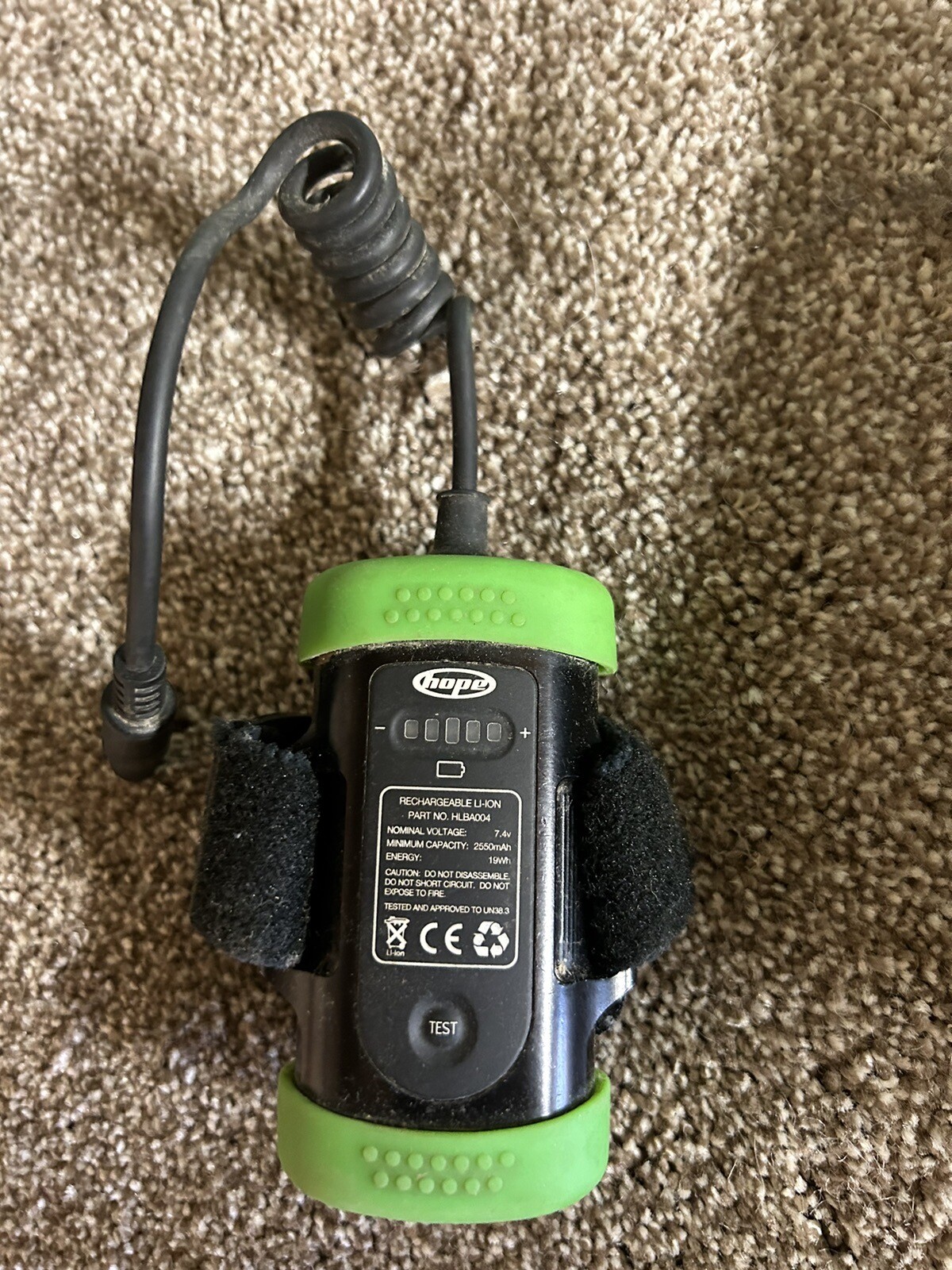 Hope R4 Front Bike Light handlebar mount with battery + charger eBay