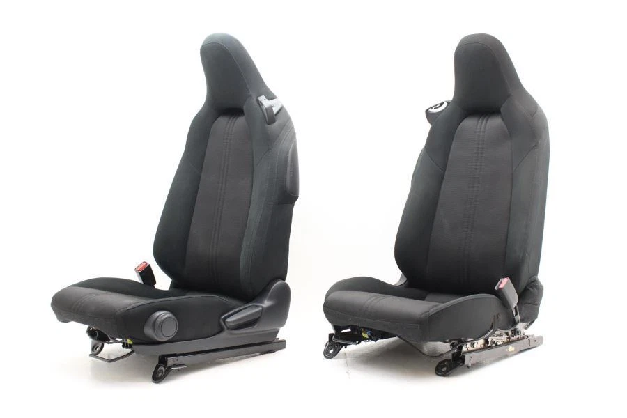 2018-2023 Mazda Mx-5 Miata ND Pair of Front Black Non Heated Cloth Seats - Image 4 of 4