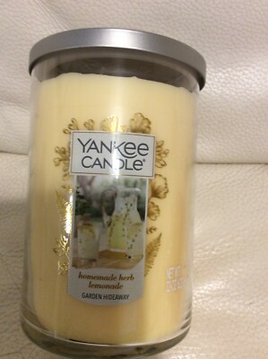 Yankee Candle Homemade Herb Lemonade Large Tumbler 22oz 2 Wick NEW! Ginger
