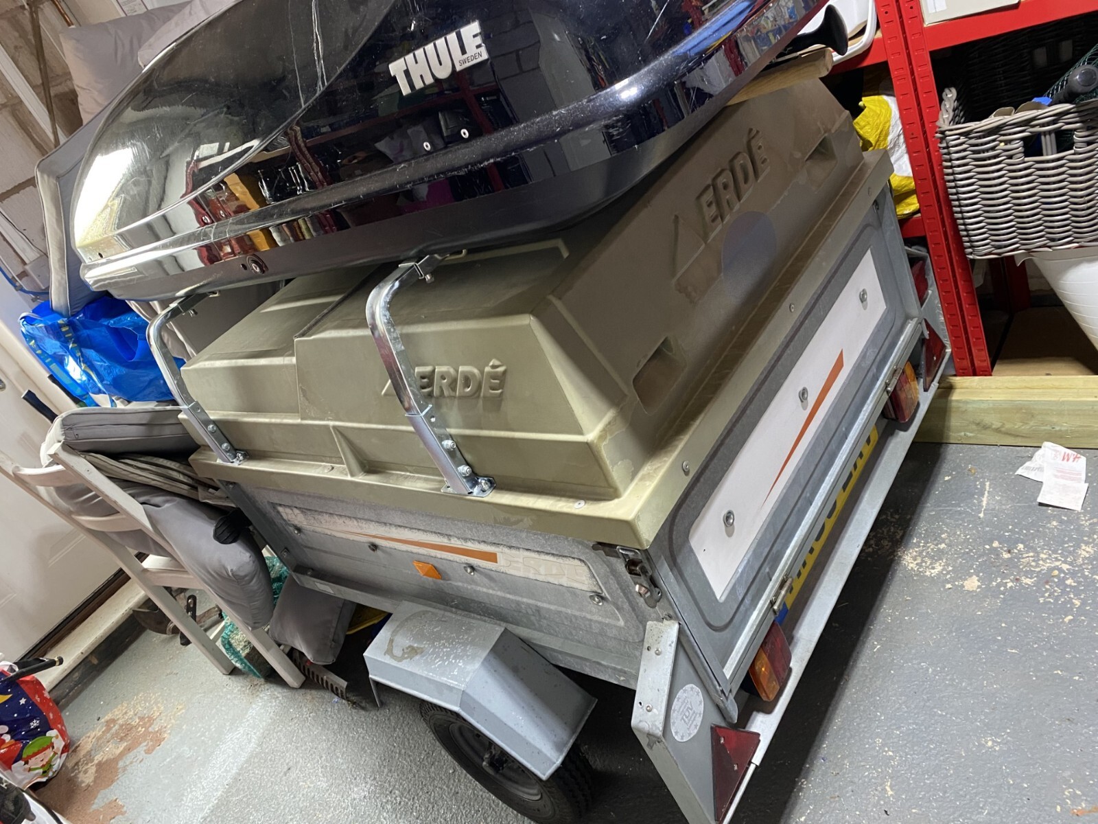 Erde 122 Trailer Car Camping Trailer with lockable hardtop and roof