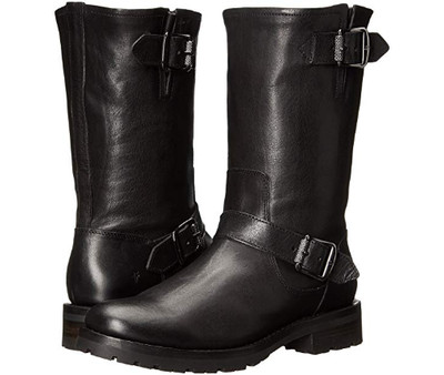 frye natalie mid engineer lug shearling