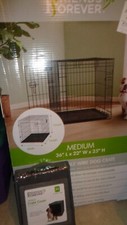 Friends Forever Medium 36" L x 22" W x 25" H Dog Pet Black Wire Crate Cage NEW