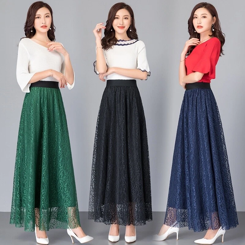 Womens best sale lace skirt