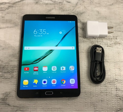 -SAMSUNG GALAXY TAB S2 SM-T713 32GB 8" Wi-Fi ONLY BLACK ANDROID TABLET| - Afbeelding 1 van 5