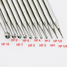 Dental Carbide Bur For Low Speed Straight Handpiece HP 1-8 Round Taper Fissure