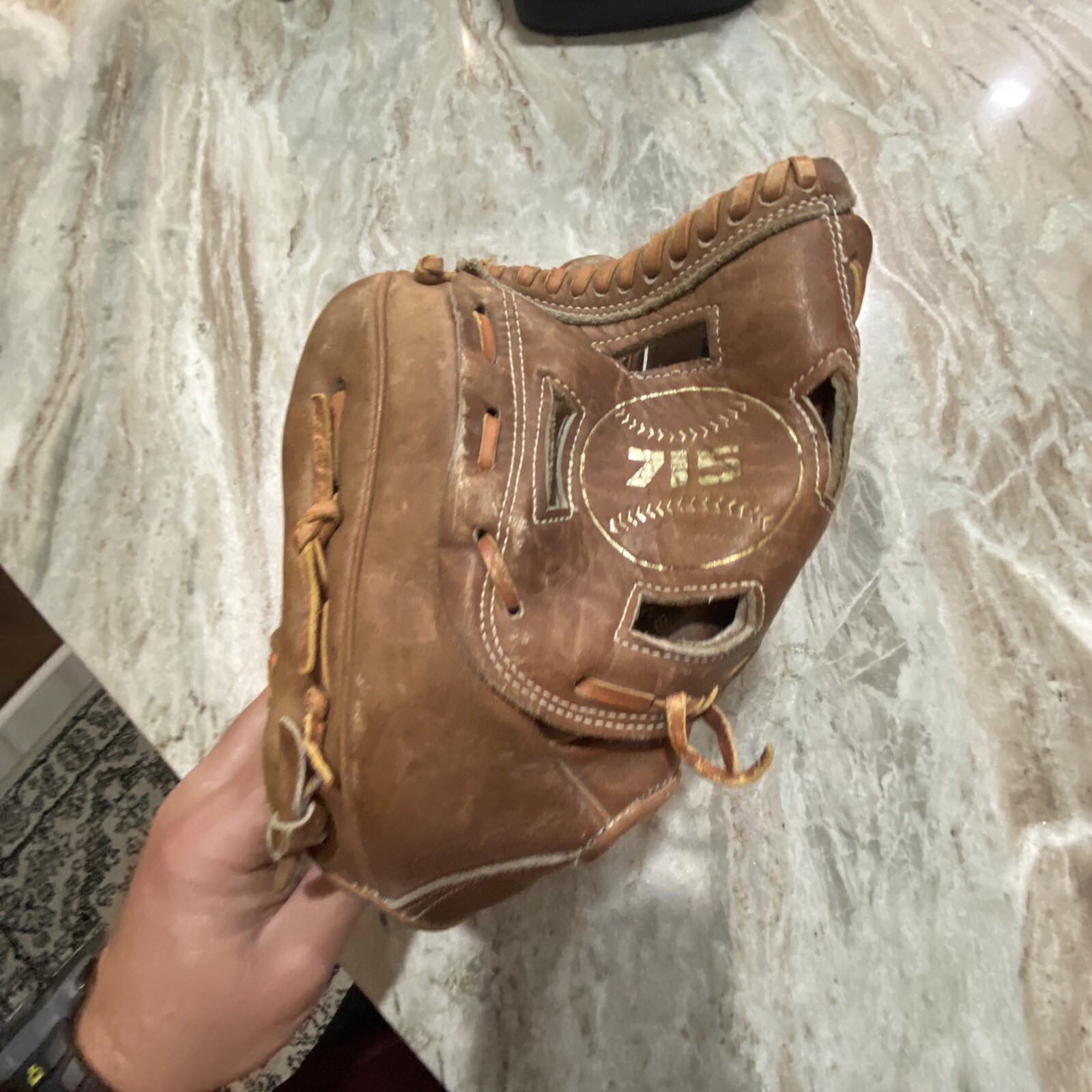 MacGregor Hank Aaron 715P Baseball Glove Mitt Left Hand Throw Vintage