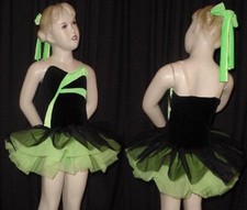 Starburst FLO GREEN Child Small Dance Costume Ballet Tutu Tap Dress USA
