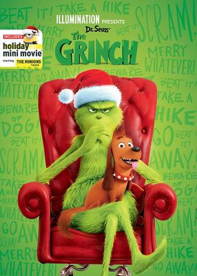 Illumination Presents Dr Seuss The Grinch Family Movie Blu-ray or DVD