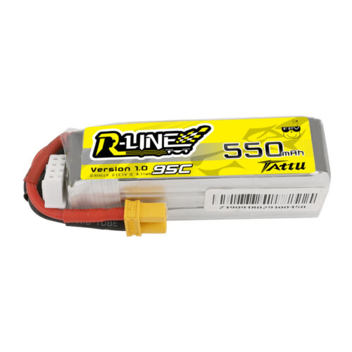 Tattu R-Line 550mAh 11.1V 95C 3S Lipo RC Drone Battery Pack With XT30 Plug - Picture 5 of 5