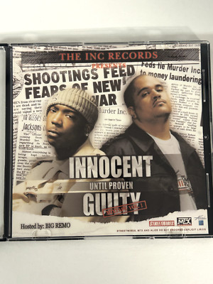 MURDA INC RECORDS INNOCENT UNTIL PROVEN GUILTY RARE MIXTAPE MIX CD