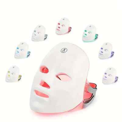 1200mAh 7 Color LED Facial Mask Skin Rejuvenation Light Therapy Beauty Device