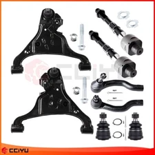 Set Of 8 For 2005-2012 Nissan Pathfinder Front Control Arms Tie Rods Ball Joints