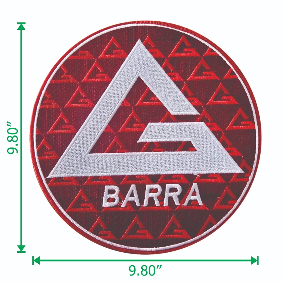 Gracie Barra Nuevo Juego de Parches ROJOS Alta Calidad Mejor GB CONJUNTO DE BORDADO JIU JITSU Foto 3 de 4