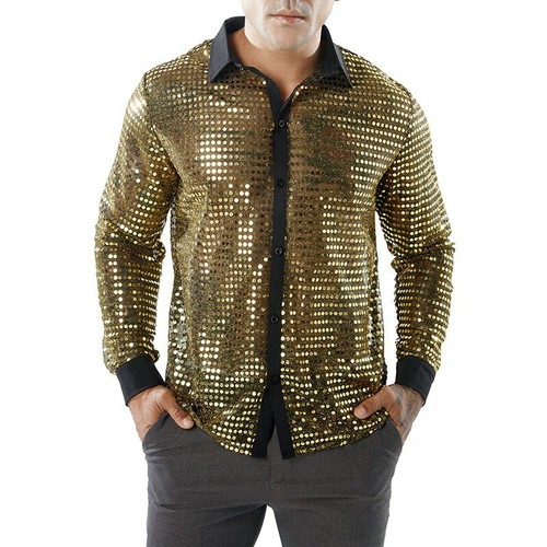 mens sparkle dress shirt
