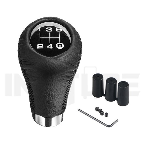 5 Speed Universal Manual PU Leather Gear stick Head Knob Red Black Shift Knob - Imagen 5 de 9