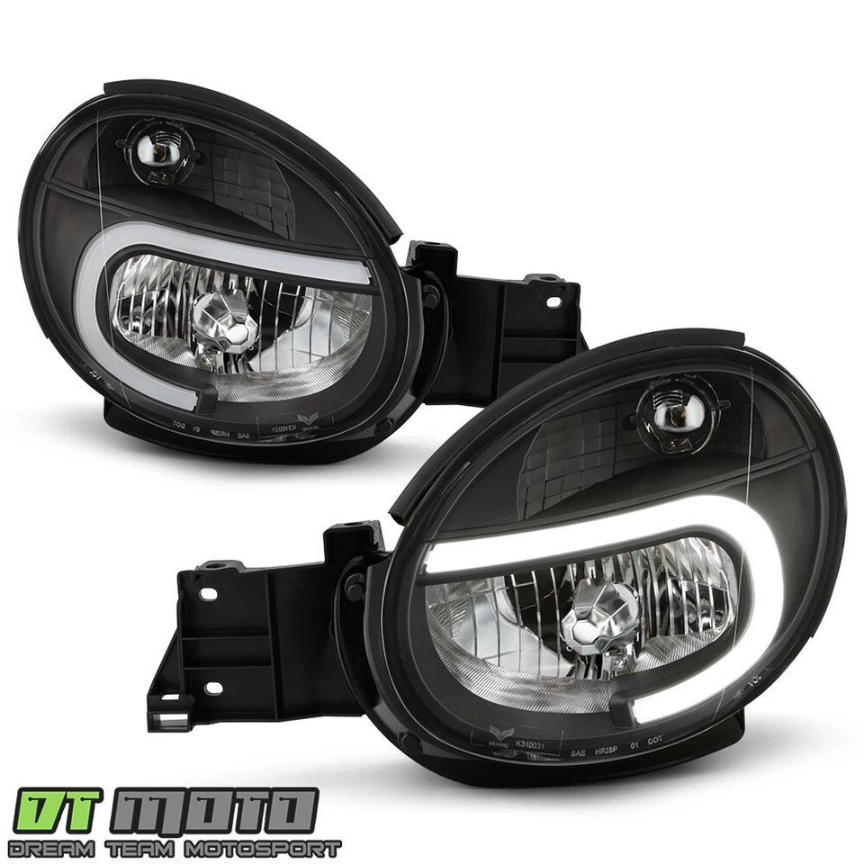 Faros de tubo LED negros para Subaru Impreza Outback WRX RS 2002-2003 Foto 2 de 4