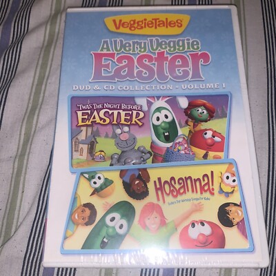 Easter Veggietales A Very Veggie Easter DVD & CD Collection Volume 1 NEW Sealed