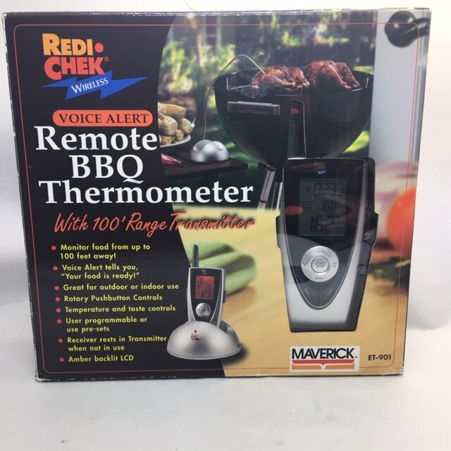 Maverick Voice Alert Remote Oven Thermometer & Timer Redi Chek Wireless ET-901