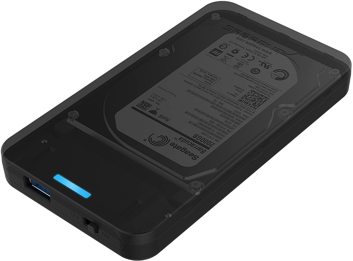  SABRENT Caja de disco duro externo SATA a USB 3.0 de 2.5  pulgadas sin herramientas + cable de extensión USB 3.0 de 22 AWG de 3 pies  : Electrónica
