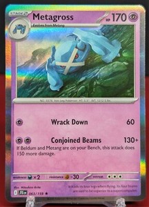 Pokemon Metagross #063/159 Journey Together Holo Rare
