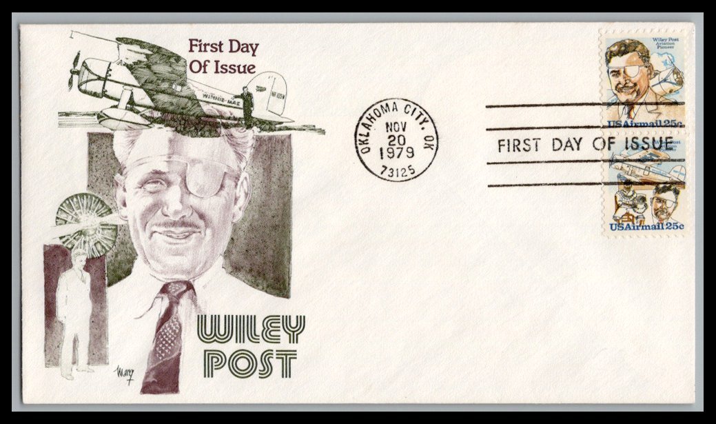 US FDC # C95-C96 25c Wiley Post Marg 1979, 9p3955 | eBay