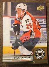 Nick Cousins 2013-14 Upper Deck AHL Autograph Auto Rookie Phantoms Flyers