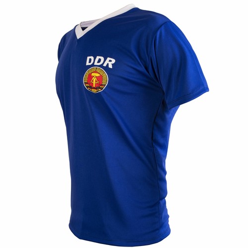 Deutsche Demokratische East Germany DDR 1970's Retro Football Shirt Mens Top - Picture 2 of 5