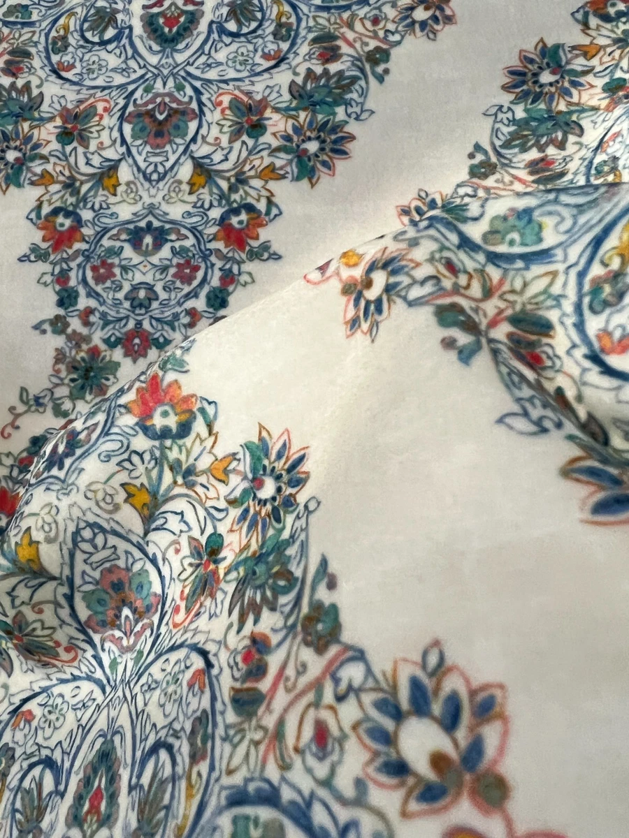 Vintage Bohemian Velvet Fabric, 54" Wide, Upholstery Window Craft, Sold by Yard