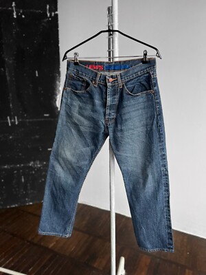 Levis 511 Herren Vintage 80er 90er Blau Denim Straight Jeans Y2K USA Größe W3...
