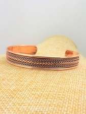 Pure Copper Cuff Bracelet, Fashion Copper Cuff Bracelet, free UK delivery