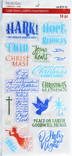 Religious Christmas Sayings Clear Acrylic Stamp Set by Recollections 642218 NEW 