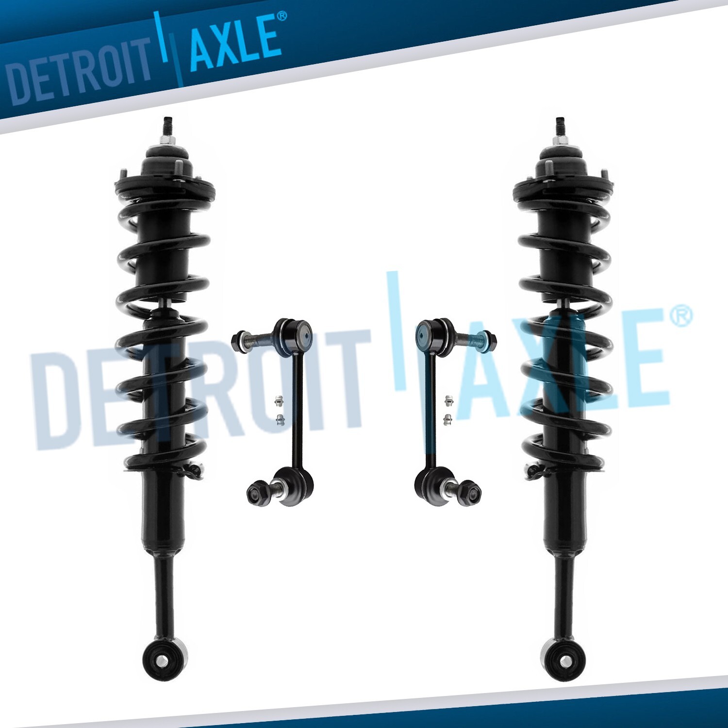 6-Piece Front Suspension Kit For 2004-2007 Toyota Highlander & Lexus RX330 - Struts, Tie Rods, Sway Bars